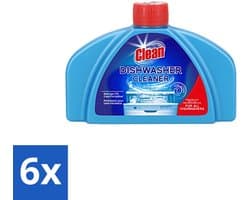 6 x At Home - Clean - Vaatwas Machinereiniger - Verwijdert Hardnekkig Vuil - 250 ml - Vaatwasmachine Reiniger - Vaatwasmachine Reiniging - Vaatwasmachine Kalkaanslag - Vaatwasmachine Vet - Vaatwasmachine Vuil