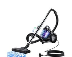 ibettertec - Handstofzuiger - zakloze stofzuiger - 900 W - Zwart