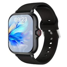 Sjika - Smartwatch – Bluetooth bellen & berichten – Fitness & slaapmonitor – 100+ sportmodi – iPhone & Android – Zwart - RVS — thumbnail 1