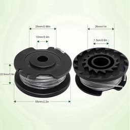 6 stuks Spool - 2 hoes - geschikt voor Bosch Easy Gras Cut 18 V 23 26 18 Strimmer Bijlagen - Onderdeelnummer F016800569 F016800385 — thumbnail 4