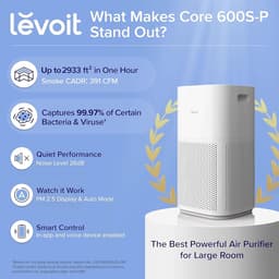 HEPA luchtreiniger voor een schone lucht in huis, CADR 697 m³/h, PM2,5 luchtkwaliteitsweergave en automodus — thumbnail 3
