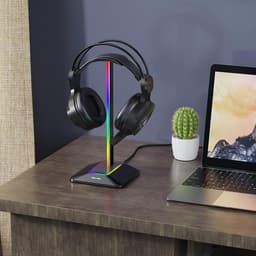 RGB Hoofdtelefoonhouder met LED Verlichting - Gaming Accessoires voor PC — thumbnail 3