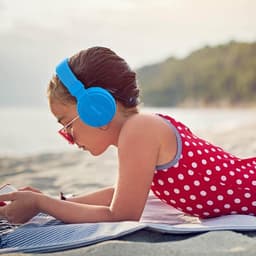 iPad Koptelefoon Kinderen - Hoofdtelefoon Kids Verstelbaar - On-Ear Volumebegrenzing - Blauw — thumbnail 4