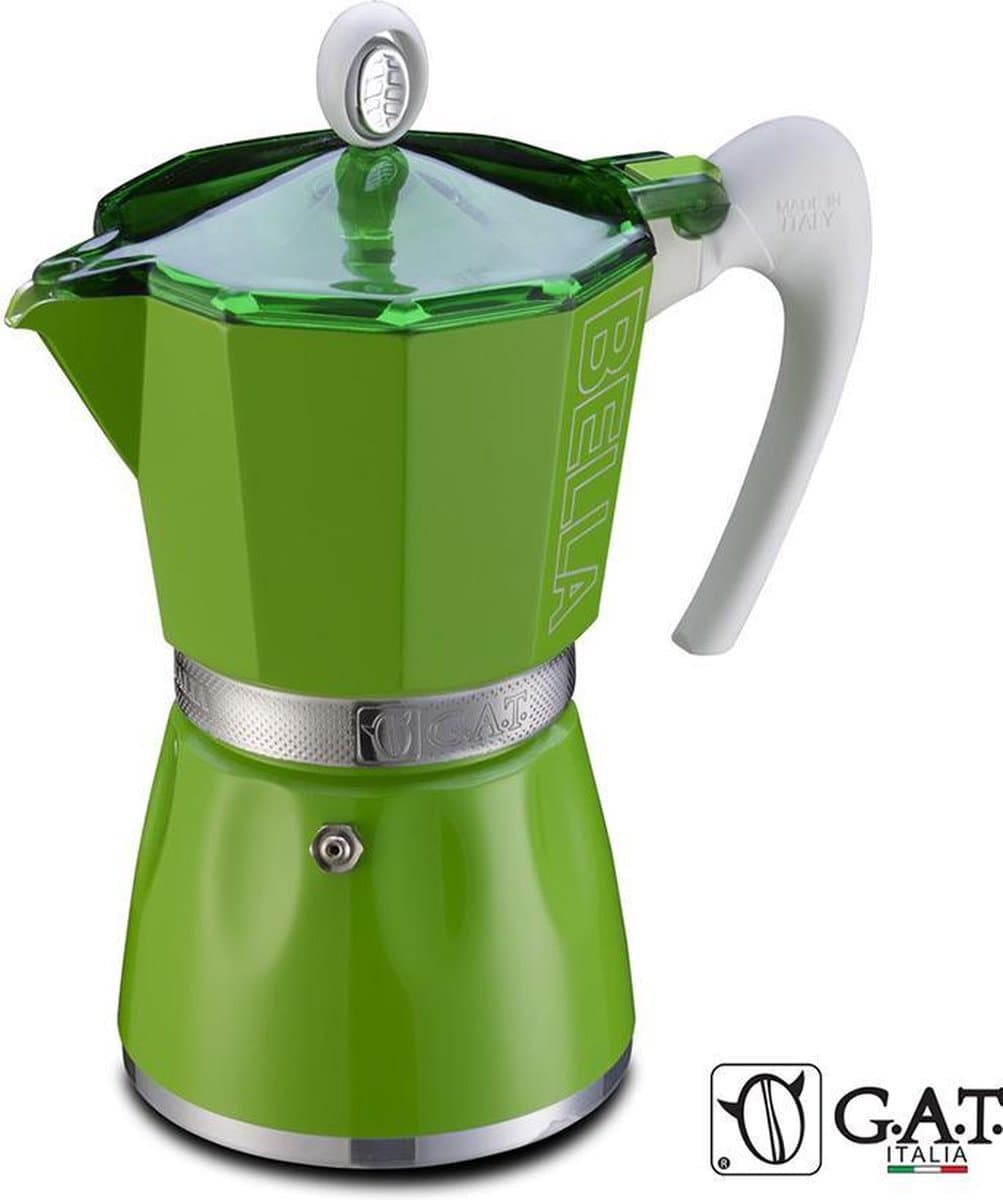 G.A.T. Italia Bella Groen 3 kops - Percolator - 150ml - Made in Italy — afbeelding 1