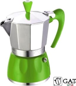 G.A.T. Italia Delizia Groen 6 kops - Percolator - 300ml - Made in Italy — thumbnail 1