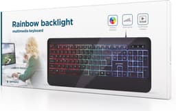 Gembird Gaming toetsenbord - RGB Led verlichting - Ultra slim Gaming keyboard voor Gaming PC — thumbnail 3