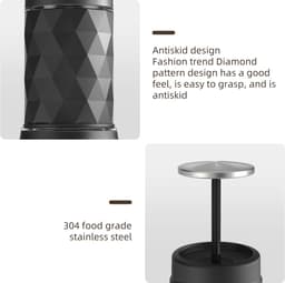 Draagbare Koffiemachine - Espressomachine - Voor Nespresso, Dolce Gusto Cups en Filterkoffie - 20 Bar - Handpers - Voor Op reis/Camping - Zwart — thumbnail 4