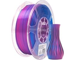 DiverseGoods Zijde Magie PLA Filament 1.75mm - Tweekleurig Paars Blauw - Maatnauwkeurigheid +/-0.05mm - 1KG Spoel (2.2 LBS) - 3D Printing Filament voor 3D Printers