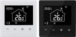 Zwarte inbouw thermostaat Optima W, voor elektrische verwarming en conventionele verwarming. — thumbnail 4