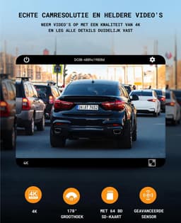 Mini Dashcam - 4K - Zekerheid bij Botsingen - G-sensor voor Parkeerwacht - Met QR code voor App — thumbnail 4
