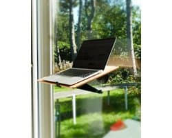 Notadesk Laptop Stand - Sit Sta Bureau - Verhoger - Standaard - FSC Bamboo - Laptopstandaard - Laptophouder - Laptoptafel - Computer Tafel - Houder - Thuiswerken, op Kantoor & Buiten - Meer Energie & Productiviteit