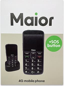 Maior - Senioren 4G telefoon - Senior Mobile Telefoon - Sim Lock Vrij - stand — thumbnail 4