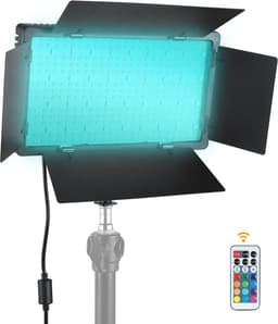 LuminexPro U600 RGB LED Studiolamp 40W – 3200K-5600K – Dimbaar – CRI 95+ – Met Statief 2 m – Afstandsbediening – Fotografie & Video Verlichting — thumbnail 4