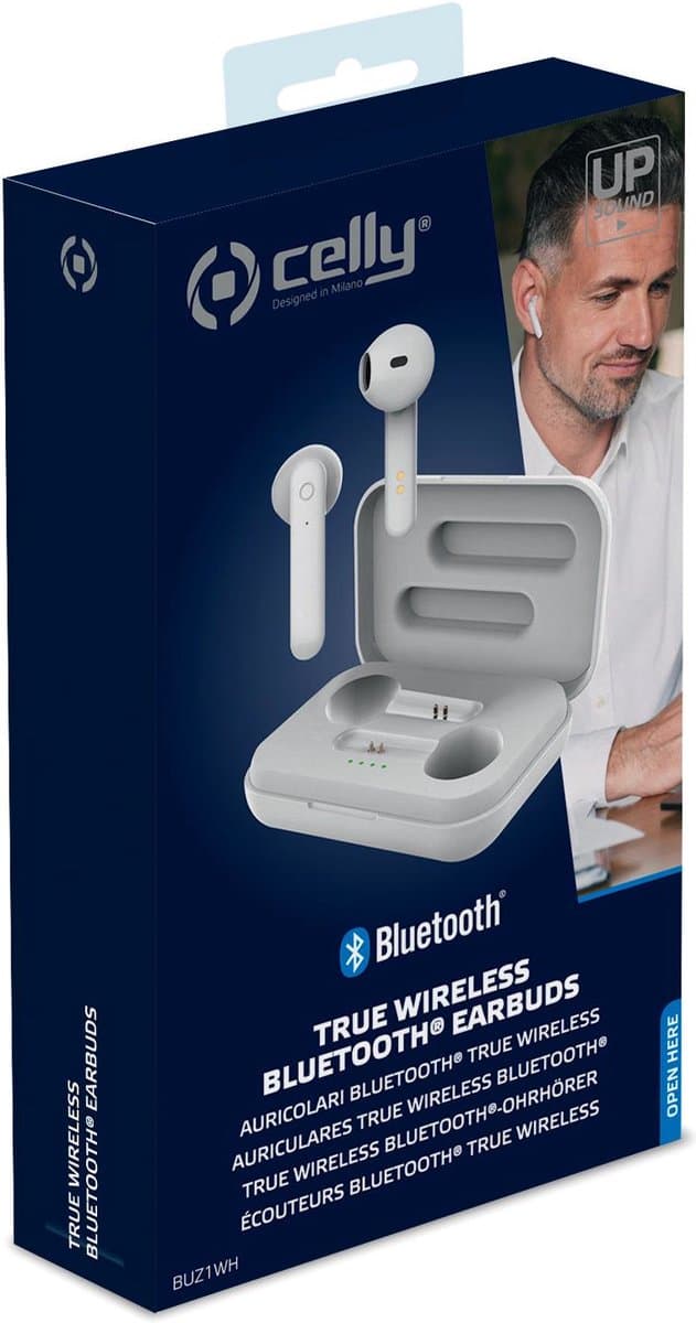 Hoofdtelefoon met microfoon Celly BUZ1WH — afbeelding 1
