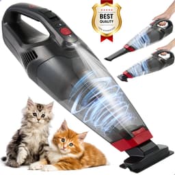 AG Kruimeldief Draadloos - Handstofzuiger - Kruimelzuiger - Stil & Krachtig 100W - Auto & Huis - LED - Opzetstukken - Extra HEPA Filter - Compact - Huisdieren — thumbnail 1