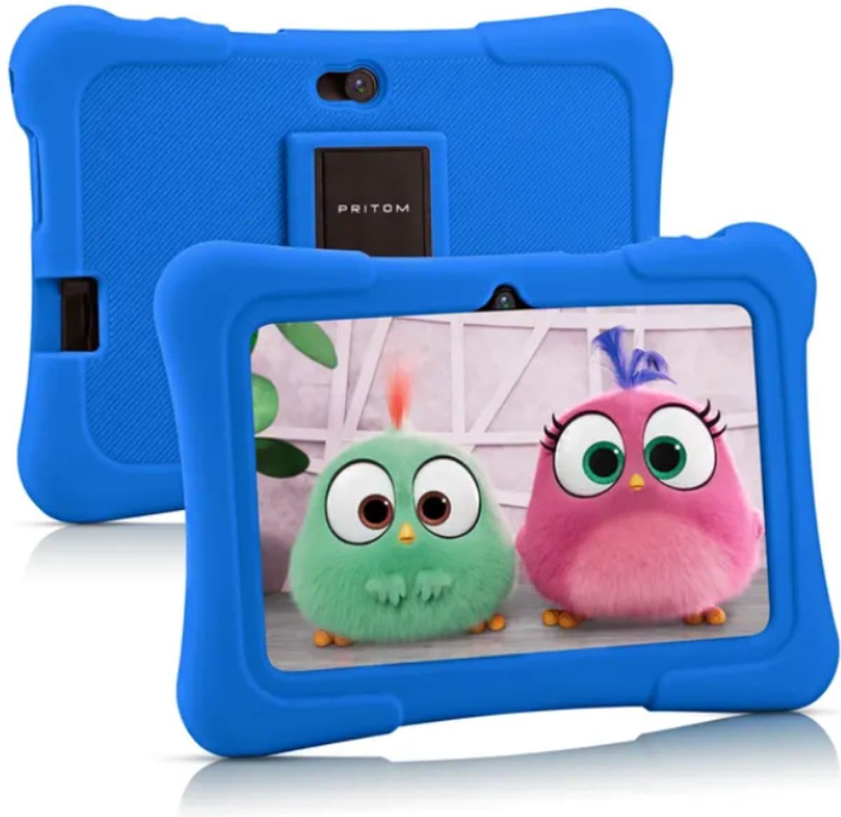 Pritom® Kindertablet – Tablet vanaf 3 jaar – Quad Core Processor - 7 inch Kids Tablet – Andriod 10 – 32 GB – WiFi – Bluetooth – Standaard Educatieve Software Geïnstaleerd – Ontspannend & Leerzaam – Spelenderwijs Leren - Kindvriendelijk - Blauw — afbeelding 1