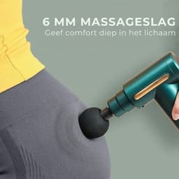 Handmassageapparaat - massage gun - massage apparaat - Mini-massageapparaat - Zakmassageapparaat - Groen - ABS — thumbnail 5