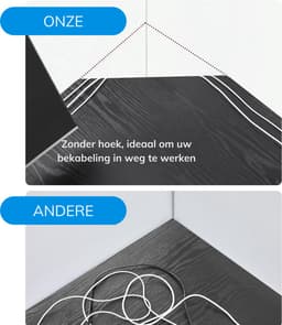 ACAZA Bureau - Hoekbureau - Zwart - 138 x 50 x 76 cm (L x B x H) - Bureautafel - Game Bureau - Bureau Gaming - Game Bureau — thumbnail 6