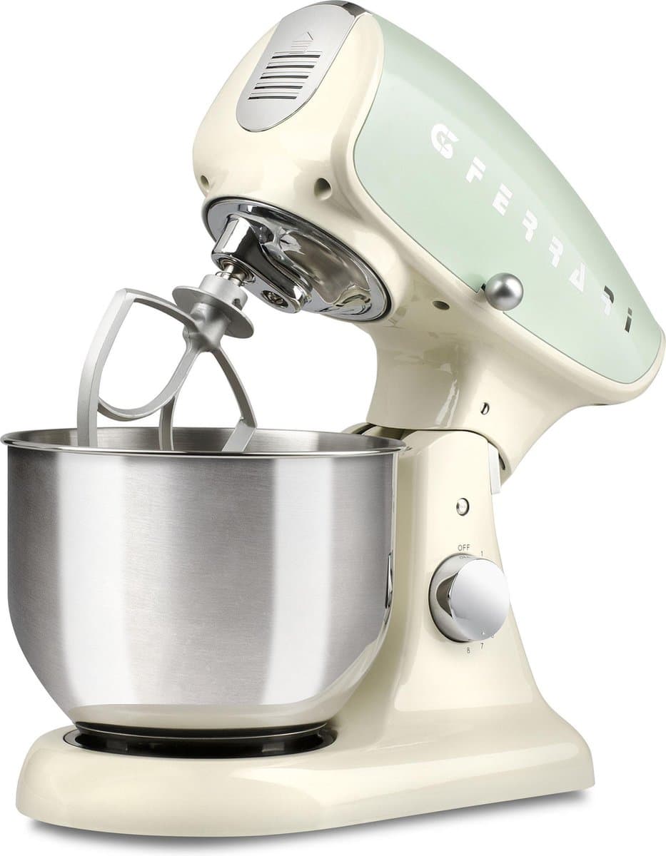 G3 Ferrari - G2007505, Pastaio Deluxe, stand mixer, 5,2L, 1200W, crème/groen — afbeelding 1