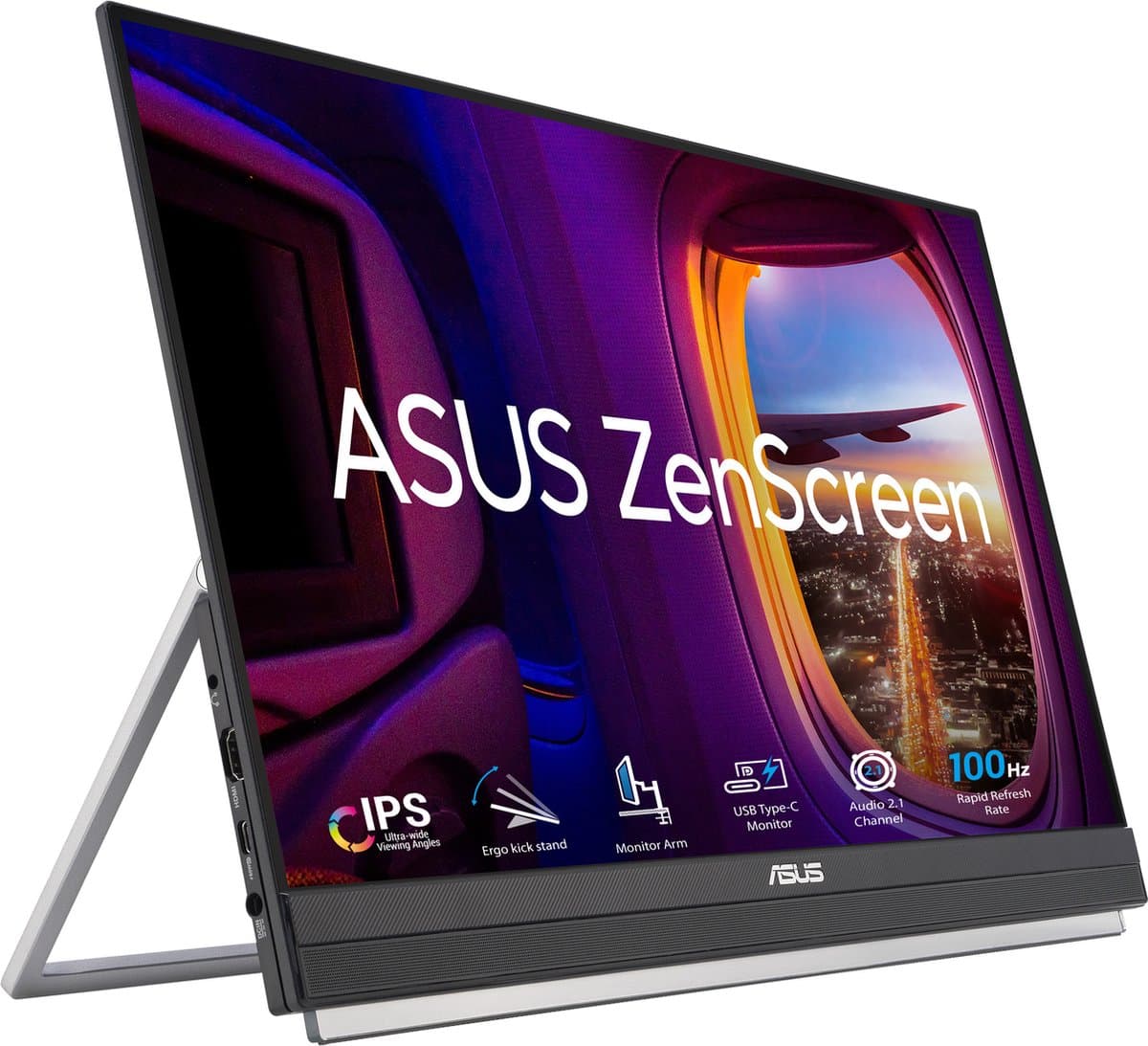 ASUS ZenScreen MB229CF computermonitor 54,6 cm (21.5") 1920 x 1080 pixels Full HD LED zwart — afbeelding 1