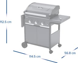 Campingaz Select 3 EXS – 3-pits BBQ - gasbarbecue met zijbrander - zwart — thumbnail 3