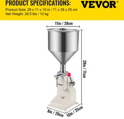 Handmatige Vulmachine - Vulmachine - Vloeistof - Flessen Vuller - 10 Liter — thumbnail 5