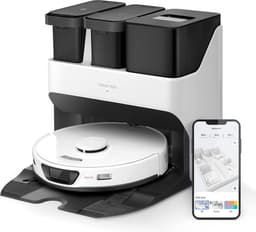 Roborock S7 Pro Ultra - Robotstofzuiger - Wit - Met laadstation - 3D Mapping - Zelf wassen, vullen, legen — thumbnail 1