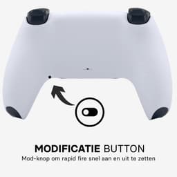 CS Rapid Fire Controller geschikt voor PlayStation 5 (PS5) + PC - Accessoires geschikt voor SCUF Gaming - eSports MOD met o.a. Rapid Fire, Drop Shop, Quick Scope & Jump Shot - Wit — thumbnail 4