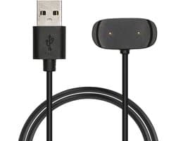 kwmobile USB-oplaadkabel geschikt voor Huami Amazfit Bip U / Bip U Pro / GTS 2e / GTR 2e / GTS 2 Mini / Pop kabel - Laadkabel voor smartwatch - in zwart