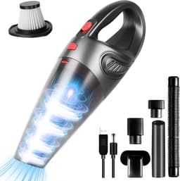 Handstofzuiger, 8500PA Krachtige Stofzuigers, 120W Auto Stofzuiger, Draagbare stofzuiger, Draadloze Stofzuiger met USB Oplaadbare, Stofzuiger Nat/Droog Voor Thuis, Kantoor, Auto — thumbnail 1