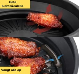 STRICX Siliconen Airfryer Ovenschaal 20 cm - Herbruikbaar en BPA-vrij - Universeel voor airfryer en oven - Snack Bakvorm - Hittebestendig Accessoire - Gezond frituren - Duurzaam inzetstuk voor heteluchtfriteuse - Gezond Frituren — thumbnail 2