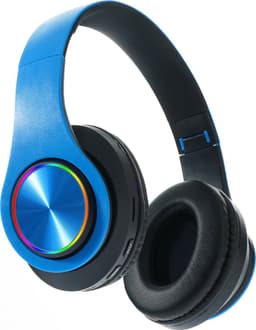 Pro Care Excellent Quality® Headset met Microfoon LED verlichting - Headset Draadloos - Bluetooth - Active Noise Reduction - SD card mogelijkheid - Kleur Blauw — thumbnail 2
