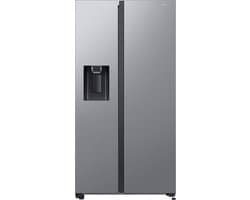 Samsung RS65DG54M3SL, Vrijstaand, Amerikaanse deur, Roestvrijstaal, Stainless steel, Deur-op-deur, Binnenin — afbeelding 1