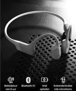 Bone Conductor - Sportkoptelefoon - Draadloze Koptelefoon - Open Ear - Premium — thumbnail 4