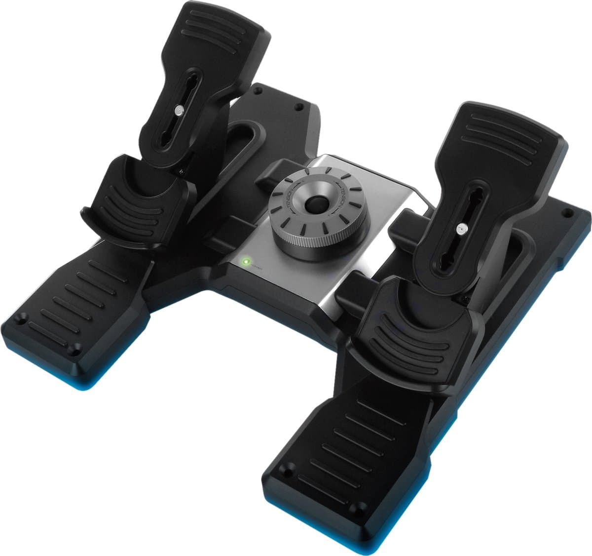 Logitech G Saitek Pro Flight Rudder Pedalen Zwart PC — afbeelding 1
