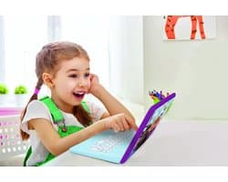 Frozen tweetalig pratende educatieve laptop met 170 activiteiten (85 in elke taal), groot scherm van 6,7 â€in het Engels en Duits