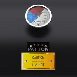 Patton Oklahoma Smoker Houtskoolbarbecue - Zwart — thumbnail 5