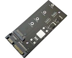 M.2 SATA Adapter - M.2 SSD naar SATA - 6Gbps - B+M Key M.2 NGFF - SATA adapter - TH01 - Zwart