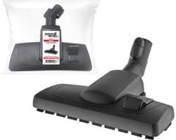 Combi Stofzuigermond geschikt voor Miele + Klik - A-Kwaliteit Miele Zuigmond - Als Origineel: Miele Borstel (Miele AllTeQ vervangende Mondstuk) geschikt voor Alle Miele stofzuigers CX1, C3, C2, C1, S8, S6, S5, S4, S2, S8000, S6000, S5000, S4000 etc.