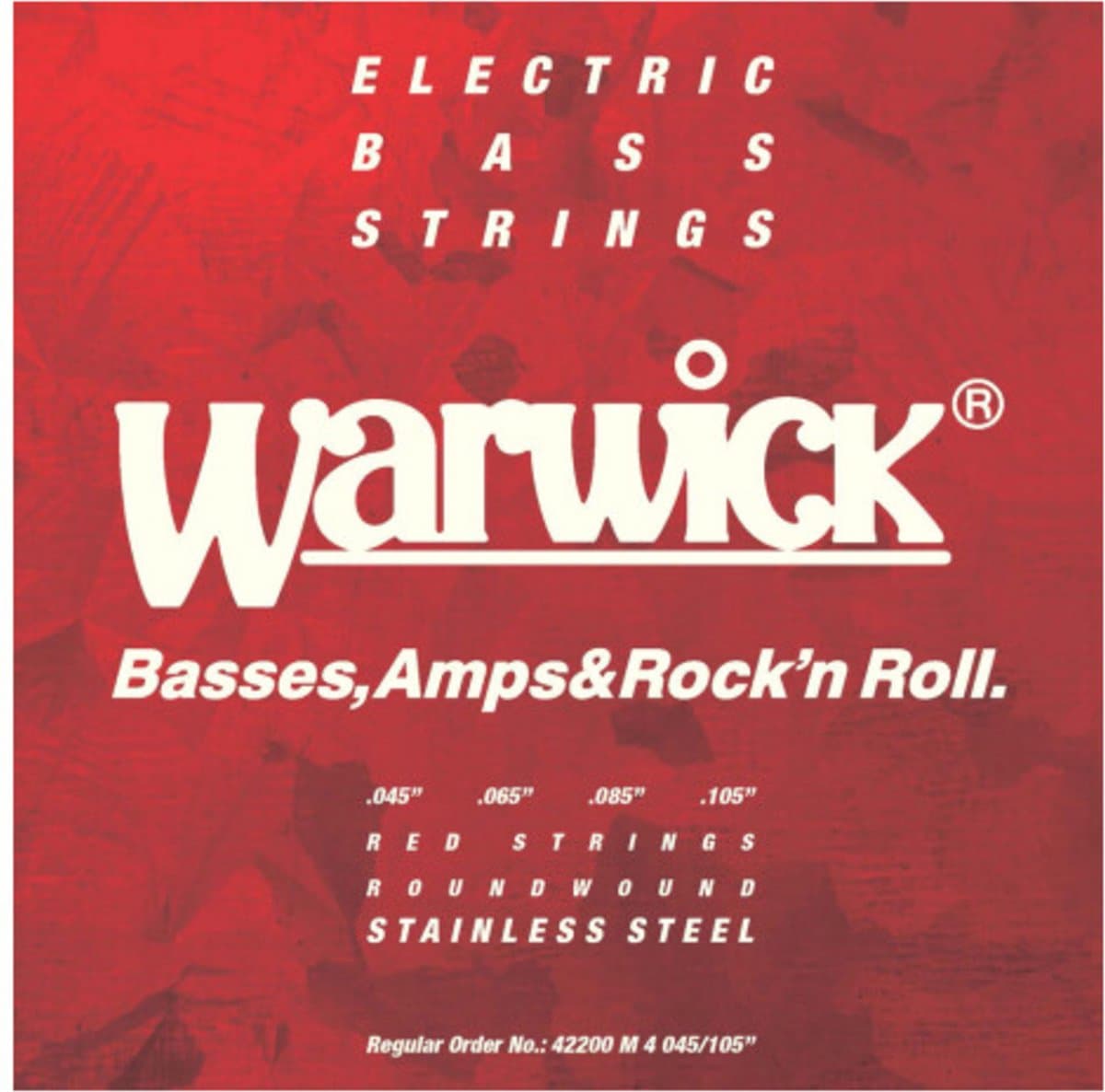 Warwick 42200M Bassnaren Red Label Stainless Steel (45-105) Medium — afbeelding 1