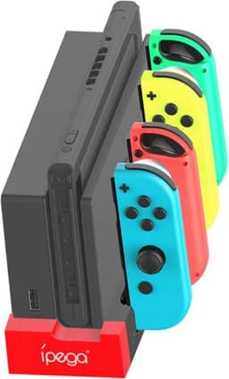 iPega Docking Station - Geschikt voor vier Nintendo Switch joy-cons — thumbnail 1