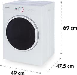 Jet Set wasdroger condensdroger 1020W EEK C 3kg 50cm wit — thumbnail 7