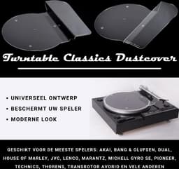 Universele Design Stofkap Voor Platenspeler - Turntable - Draaitafel — thumbnail 4
