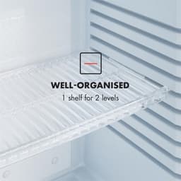 Klarstein Minibar Happy Hour 5-15°C 25 dB ledverlichting - Minikoelkast - 30L - voor Hotelkamer voor Partykelder - Stil LED-Binnenverlichting Compact Geruisloos - Mini Fridge - Hotelkoelkast - Kleine Koelkast - Compact Koelkast — thumbnail 3