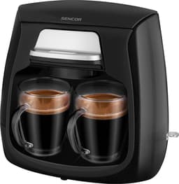 Sencor SCE 2100BK koffiezetapparaat - inclusief twee dubbelwandige koffieglazen - filterkoffie - 0,3 liter - zwart — thumbnail 1