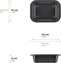 Ovenschaal set / casserole - ovenschotels, Geschikt voor oven & airfryer - Vaatwasmachinebestendig / bakvormen - Ovenbraadpan — thumbnail 10