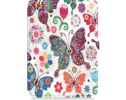 Hoesje Geschikt voor Kobo Clara HD Hoes Book Case - eReader Hoes Geschikt voor Kobo Clara HD Hoesje Book Cover - Vlinders