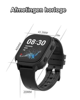 GPSHorlogeKids© - GPS horloge kind - smartwatch kinderen - WhatsApp - 4G videobellen - spatwaterdicht - SOS alarm - SMS - incl. SIM - Edge Roze — thumbnail 4