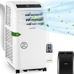 Klarstein Mobiele airconditioner met luchtafvoerslang, 4-in-1 airconditioner met ventilator, luchtontvochtiger & nachtmodus, Kleine & draagbare airconditioner voor thuis & op kantoor, Laag verbruik, 10000 BTU,0 kW voor 42 m² - voor Kantoor — thumbnail 1
