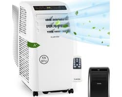 Klarstein Mobiele airconditioner met luchtafvoerslang, 4-in-1 airconditioner met ventilator, luchtontvochtiger & nachtmodus, Kleine & draagbare airconditioner voor thuis & op kantoor, Laag verbruik, 10000 BTU,0 kW voor 42 m² - voor Kantoor